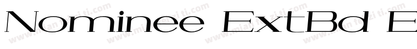 Nominee ExtBd Ext Ita字体转换